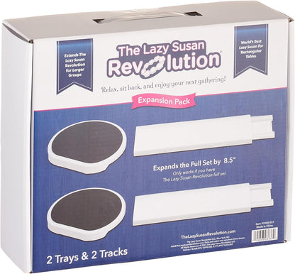 Expansion Pack - Dark Gray - 2 Straight Tracks and 2 Trays. Does not Work Without the Lazy Susan