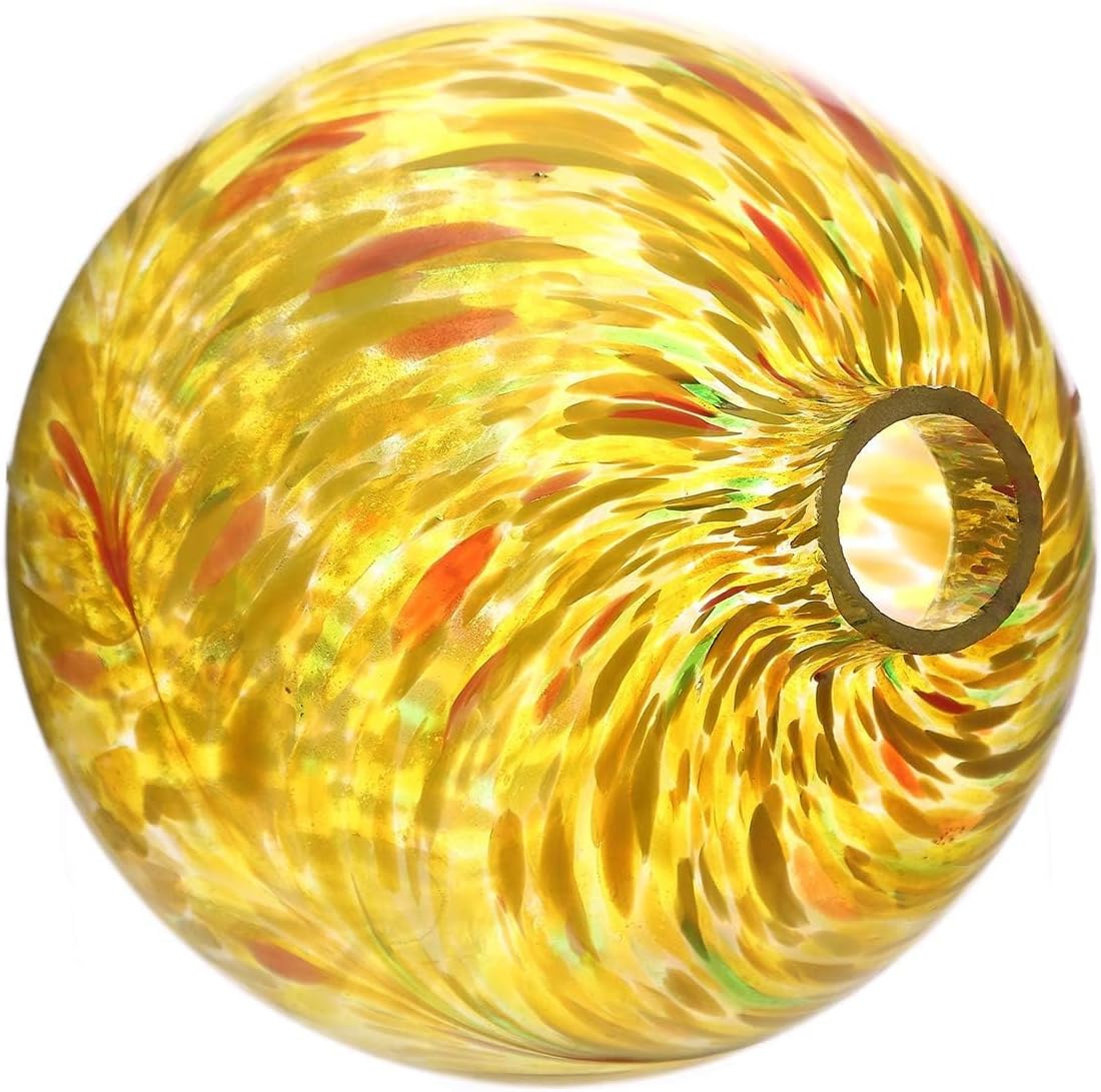 Gazing Ball 10 inch Colorful Glass Gazing Ball for Garden Decor, Indoor Outdoor Glass Gazing Globe