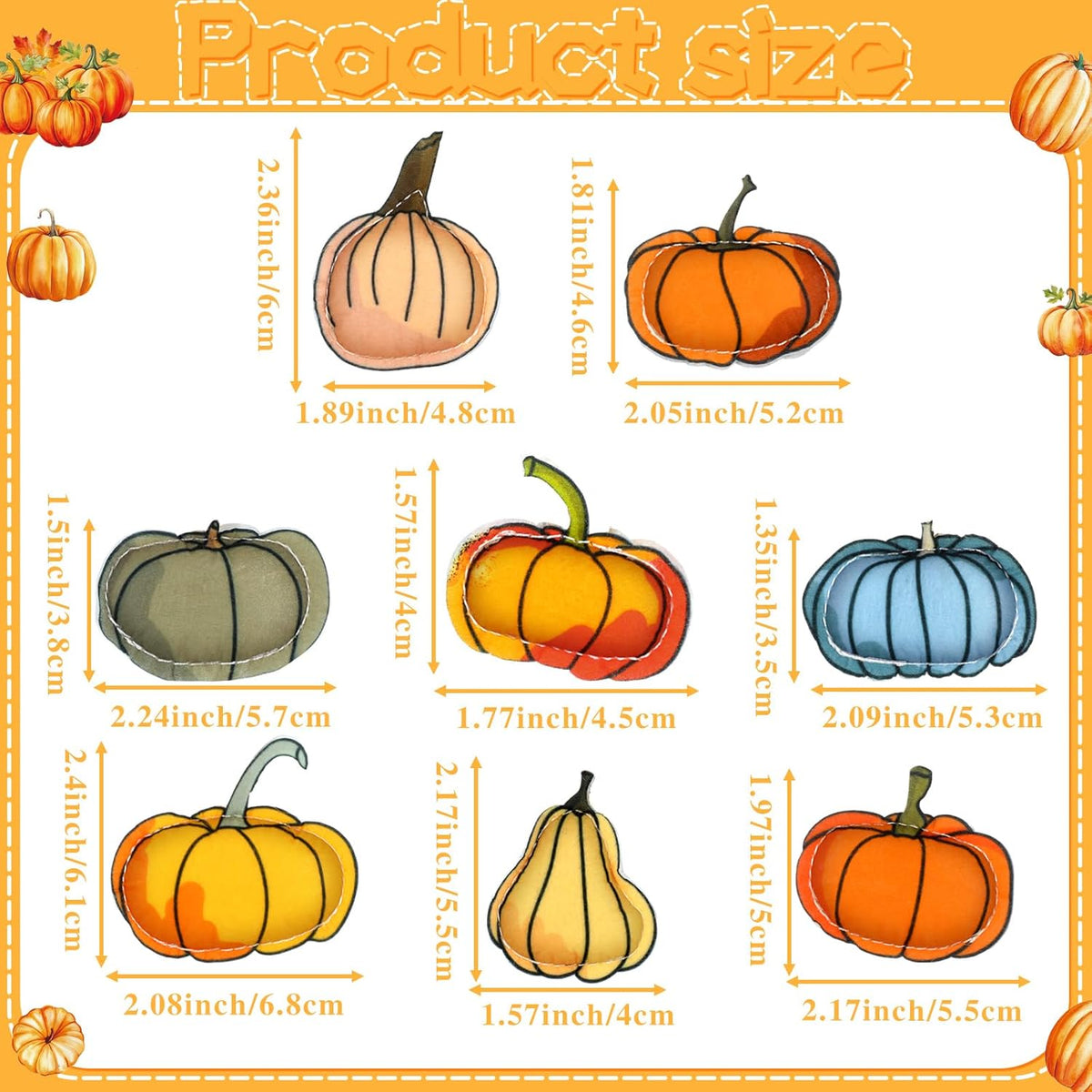 24 Pcs Fall Tree Ornaments Thanksgiving Tree Decoration 3D Felt Maple Leaf Pumpkin Hanging