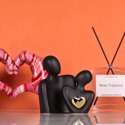 XMGZQ Mini Couple Statue Tv Stand Decor Items for Living Room Home Decor,Bedroom Decor for Couples