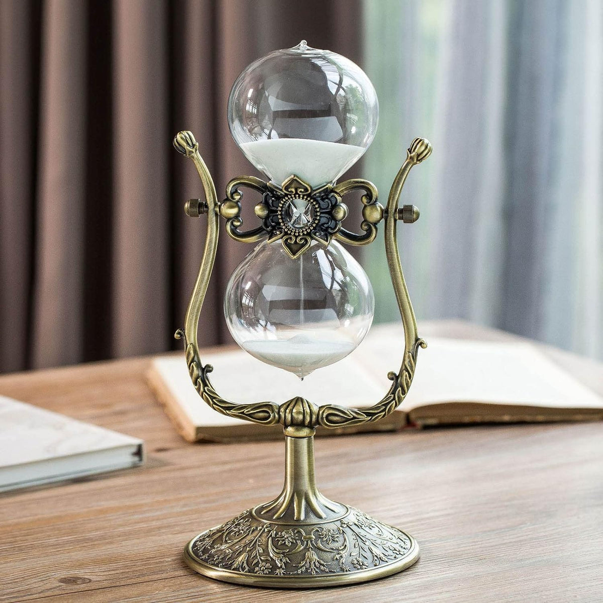 Sanduhr 30 Minuten,Reversible Hour Glass,Metal Vintage Hourglass,Hourglass Decor,for Home