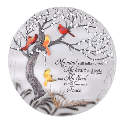 Cardinal Memorial Graden Stones, Garden Stones in Memory of Loved Ones, Memorial Gifts for Loss of