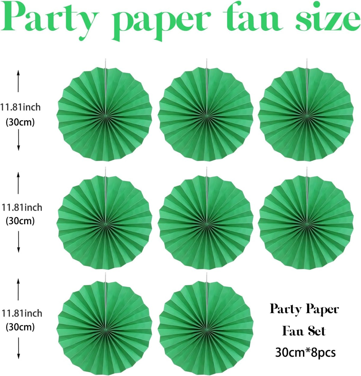Green Party Decorations,Green Paper Decorations For Party,Tennis Party Decorations Party Paper Fans