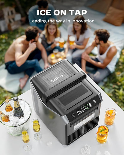 Silonn 168 Wh Detachable Battery for 12 Volt RV Ice Maker, Specially Equipped SLIM39 Series