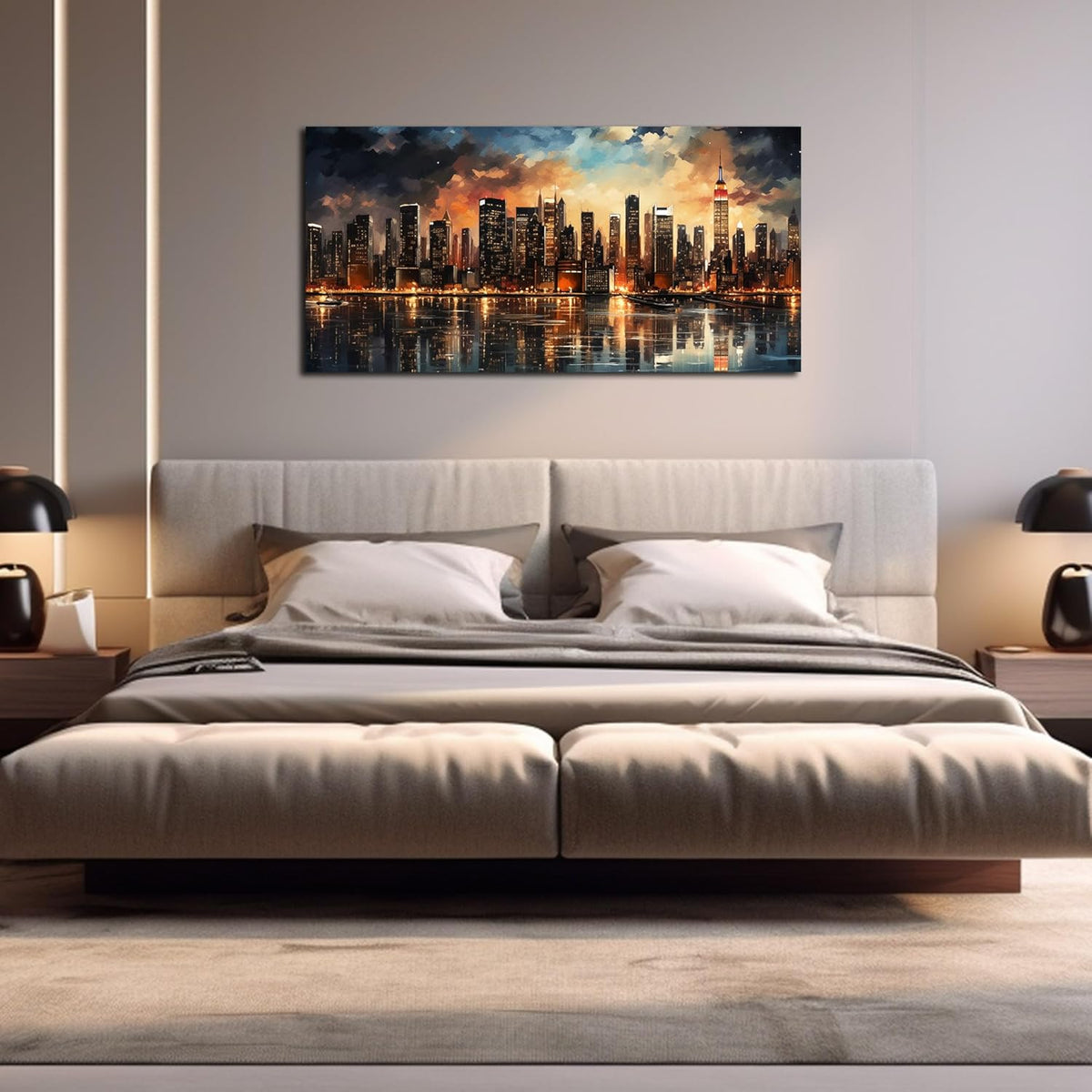 New York City Canvas Wall Art for Bedroom Modern Wall Pictures for Living Room Home Office Wall