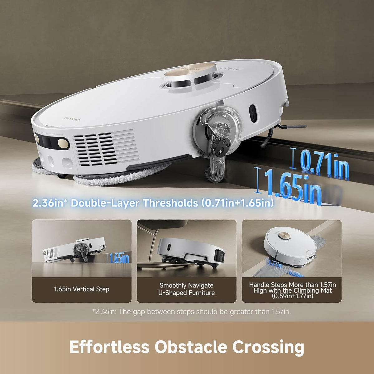 DREAME L50 Ultra Robot Vacuum and Mop White, 19,500Pa Suction, with Auto-Empty and Mop