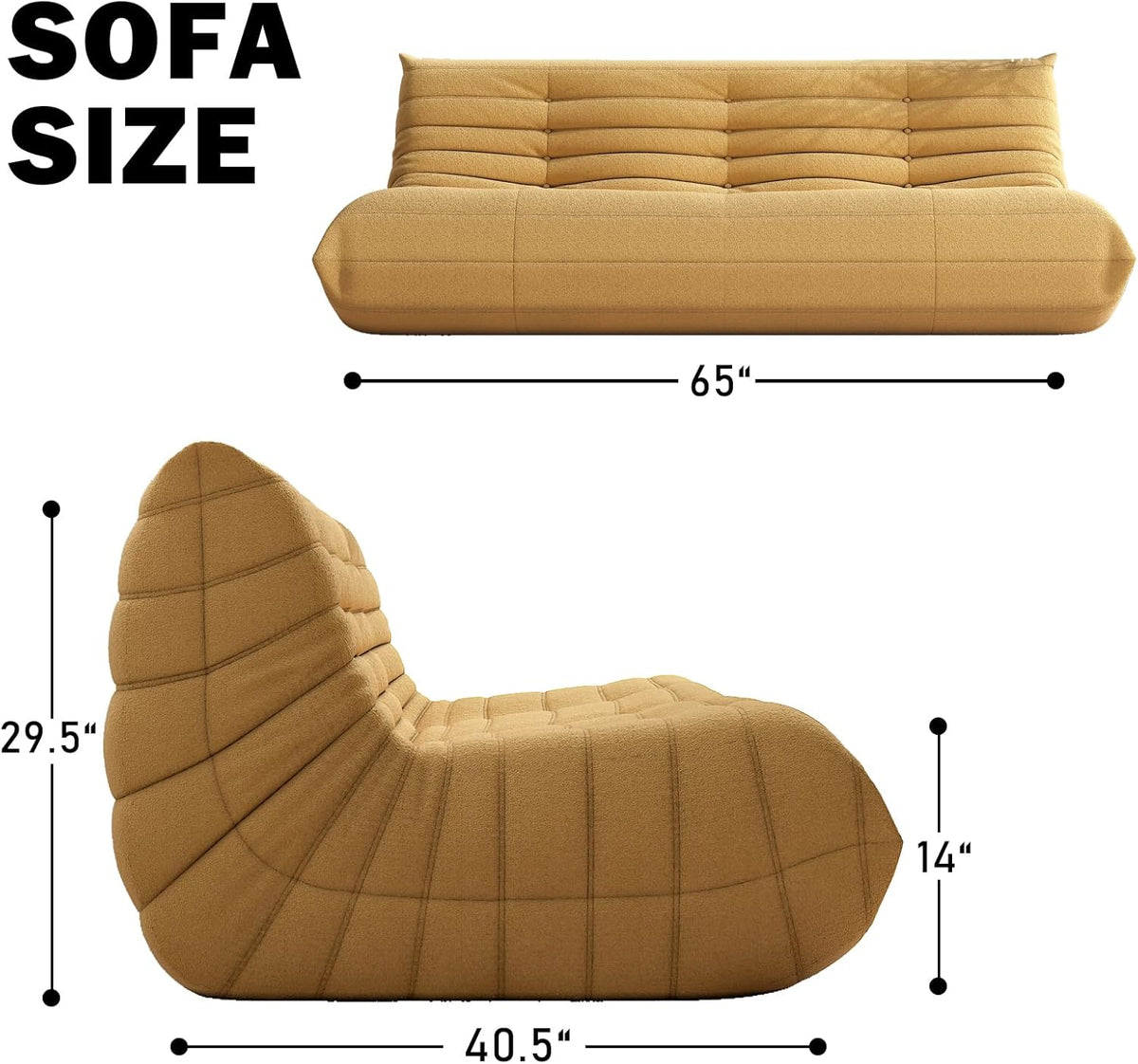 Big Bean Bag Chairs for Adults, 3 Seater Large Bean Bag Chair Sofa, Fireside Chair Lazy Sofa Chair