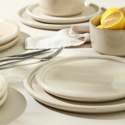 Stone Lain Eden 12-Piece Dinnerware Set Stoneware, Plates and Bowls Set, Dishwasher and Microwave