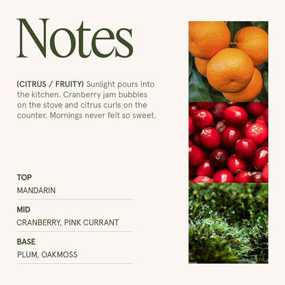 LA JOLIE MUSE Ruby Berry Bliss Scented Candle – Mandarin, Cranberry & Plum | 6 oz Festive Fall