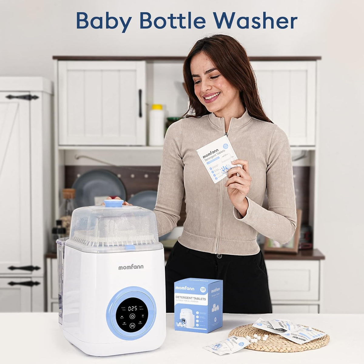 Professional Deep Cleaning Detergent Tablets for All Baby Bottle Washers, Washer Tablets for Bottle