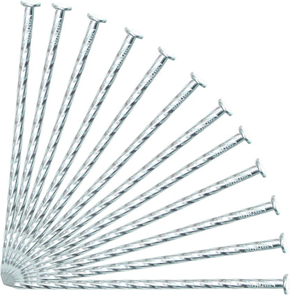 50/100/150 Pack 6" Solid Galvanized Non-Rust Metal Garden Stakes Spiral Landscape Edging Anchors
