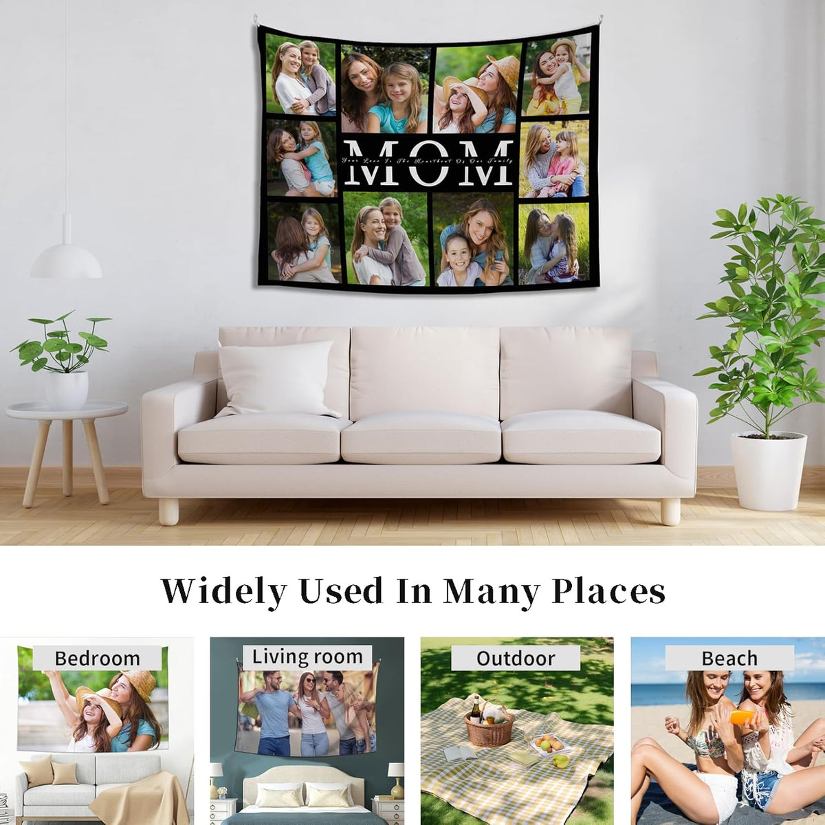 Custom Tapestry For Wall Bedroom Custom Backdrop Personalized Image Text Photo Customized Funny