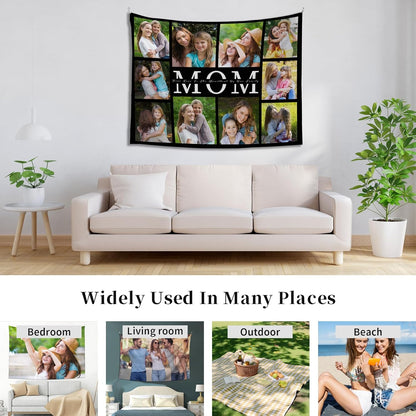 Custom Tapestry For Wall Bedroom Custom Backdrop Personalized Image Text Photo Customized Funny