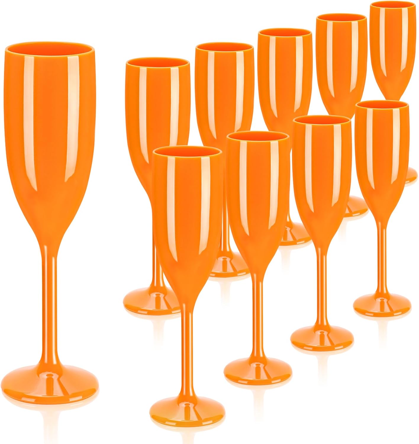 XUWAIDSGN Acrylic Champagne Flutes Toasting Glasses Unbreakable Mimosa Bar Reusable Wine Glasses