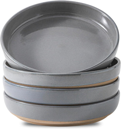 Pasta Bowls 26 OZ,Ceramic Salad Serving Bowls Set of 4,Large 8.2 inch Shallow Bowls Plates for