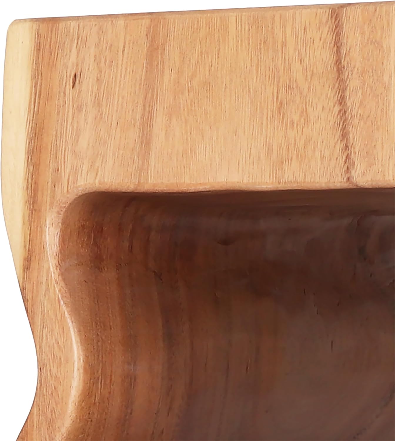 Rutledge & King Mid Century Modern Boho Chic Round Wooden End Table - 12.6" x 12.6" x 17.7" - Light