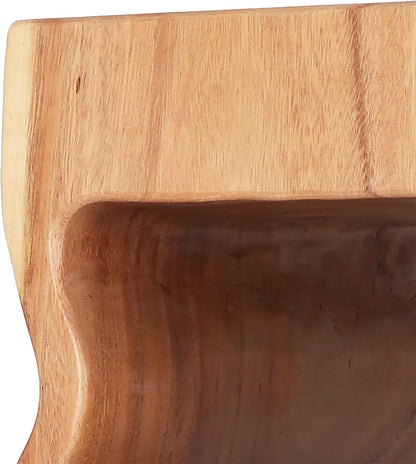 Rutledge & King Mid Century Modern Boho Chic Round Wooden End Table - 12.6" x 12.6" x 17.7" - Light