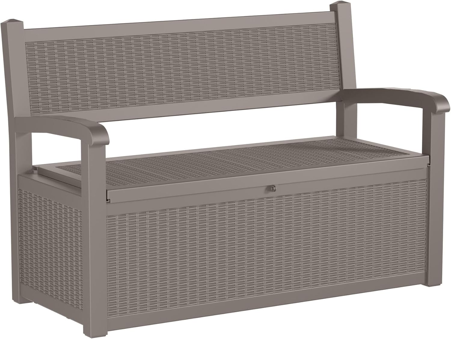 80 Gallon Storage Bench Deck Box Waterproof Lockable,Outdoor Storage Furniture for Patio,Garden and