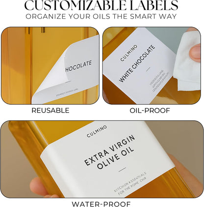 Premium Glass Olive Oil Dispenser Bottle 350ml | Cooking Oil and Vinegar Dispenser | Oil Dispenser