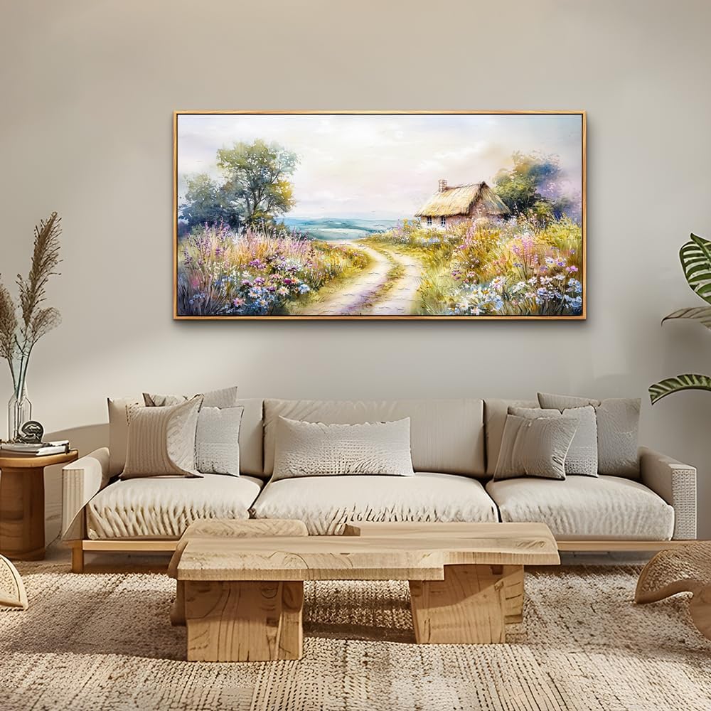 ZUITINGHUA Large Wood Framed Wall Decor For Living Room Canvas Wall Art For Office Modern Wall