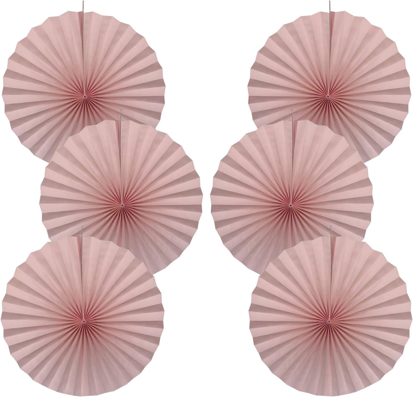 Pink Birthday Decorations,DIY Pink Paper Fans Hanging Decoration ,Party Supplies Party Fans 16in