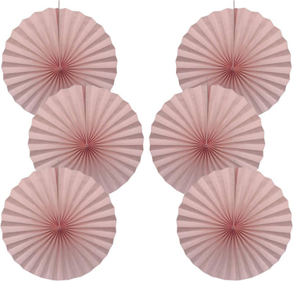Pink Birthday Decorations,DIY Pink Paper Fans Hanging Decoration ,Party Supplies Party Fans 16in