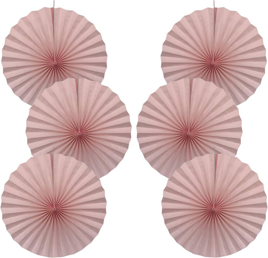 Pink Birthday Decorations,DIY Pink Paper Fans Hanging Decoration ,Party Supplies Party Fans 16in