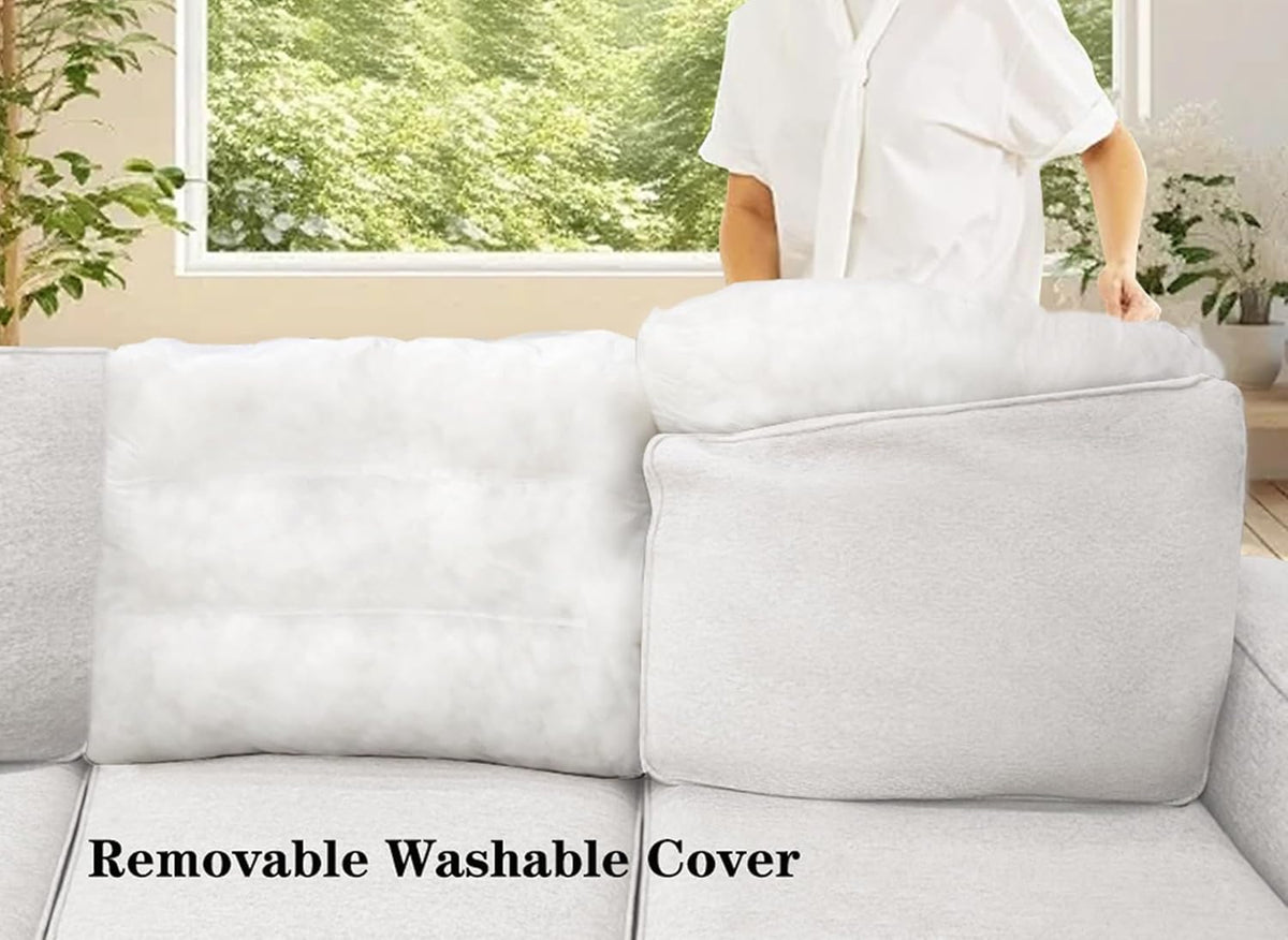 L Lengend Vansen Modular Sectional Sofa U Shaped Couch with Ottoman Modern Reversible Corner