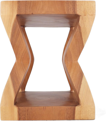 Rutledge & King Wooden End Table - Unique Wooden Side Table - Mid Century Side Table - Saur Wood