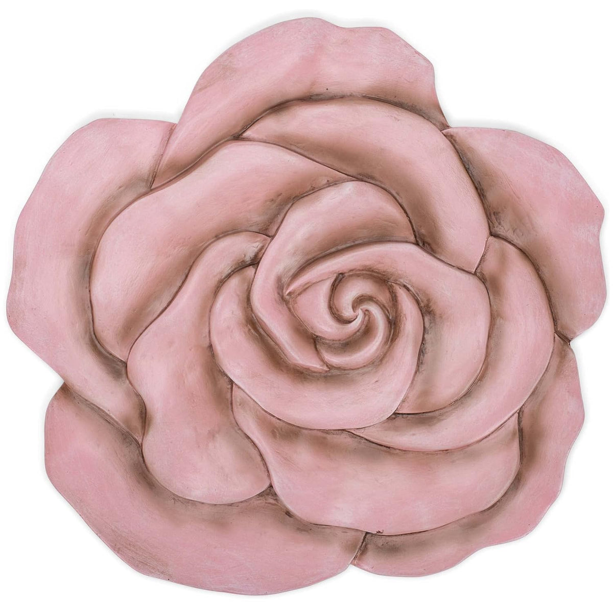 NAT & Jules Rose Flower Shaped Dimensional Indoor Outdoor 12 inch Cast Resin Decorative Garden