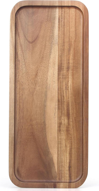 Wooden Serving Platters Acacia Long Charcuterie Boards Rectangle Wood Tray Home Decor Serving