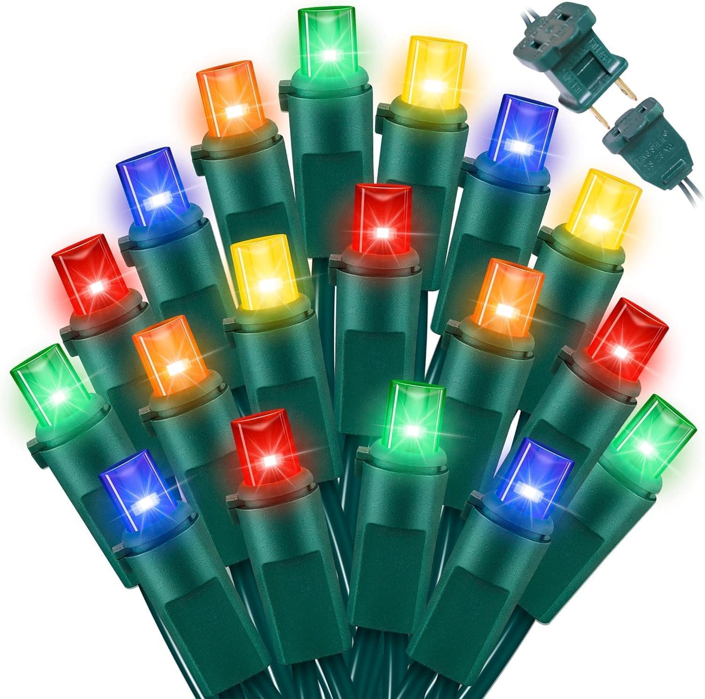 60 Count Multicolor- String Lights - LED Christmas Lights, Mini led Lights for Indoor Outdoor Home