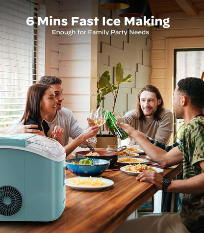 Nugget Ice Maker Countertop, Silonn Chewable Pellet Ice Machine with Self Cleaning Function, Pebble