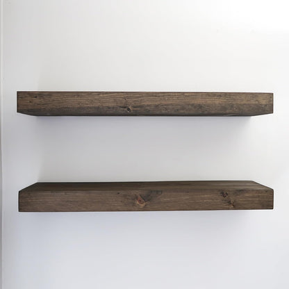 Modern Floating Shelves 3 Inches Thick for Wall, Wide Shelves for Kitchen, Living Room, Bedroom