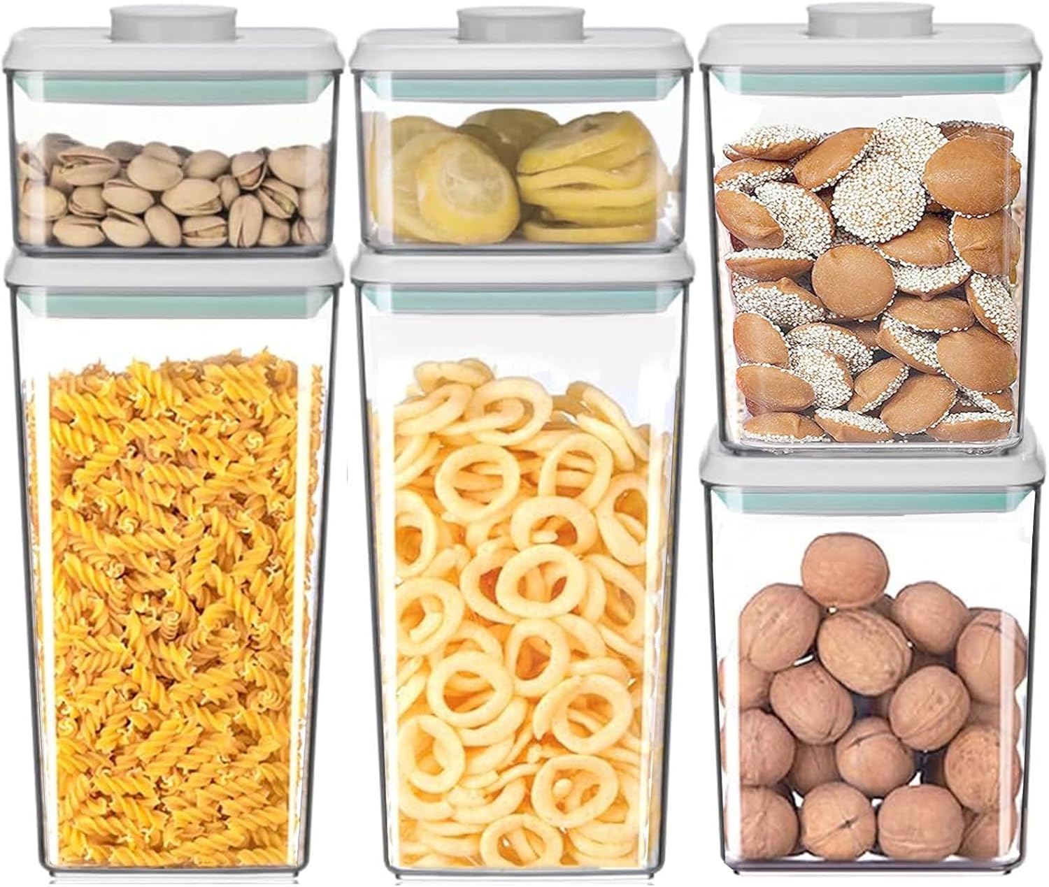 Pop Containers with Lids - Stackable Airtight Food Storage, Kitchen Pantry Storage Containers for