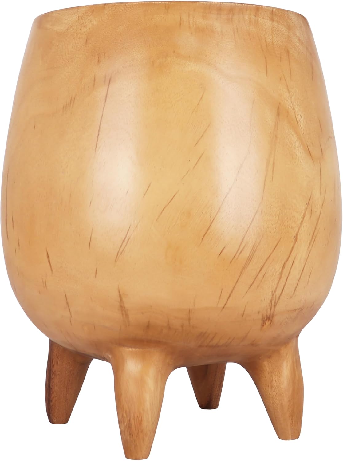 Rutledge & King Kirklee Wood End Table - Small Round Side Table - Suar Wood Side Table - Round