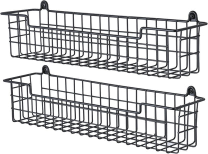Spice Rack Organizer Wall Mount, Spice Organization Storage Shelf for Cabinet Door, 2 Packs Wall