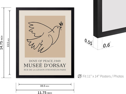 Poster Master Vintage Poster - Retro Minimalist Print - Gift for Artist, Friend - Dove Of Peace