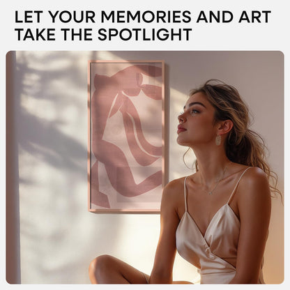 Homeforia 11x22 Newspaper Frame Rose Gold, High End Metal 11 x 22 Picture Frame without Mat, 22x11