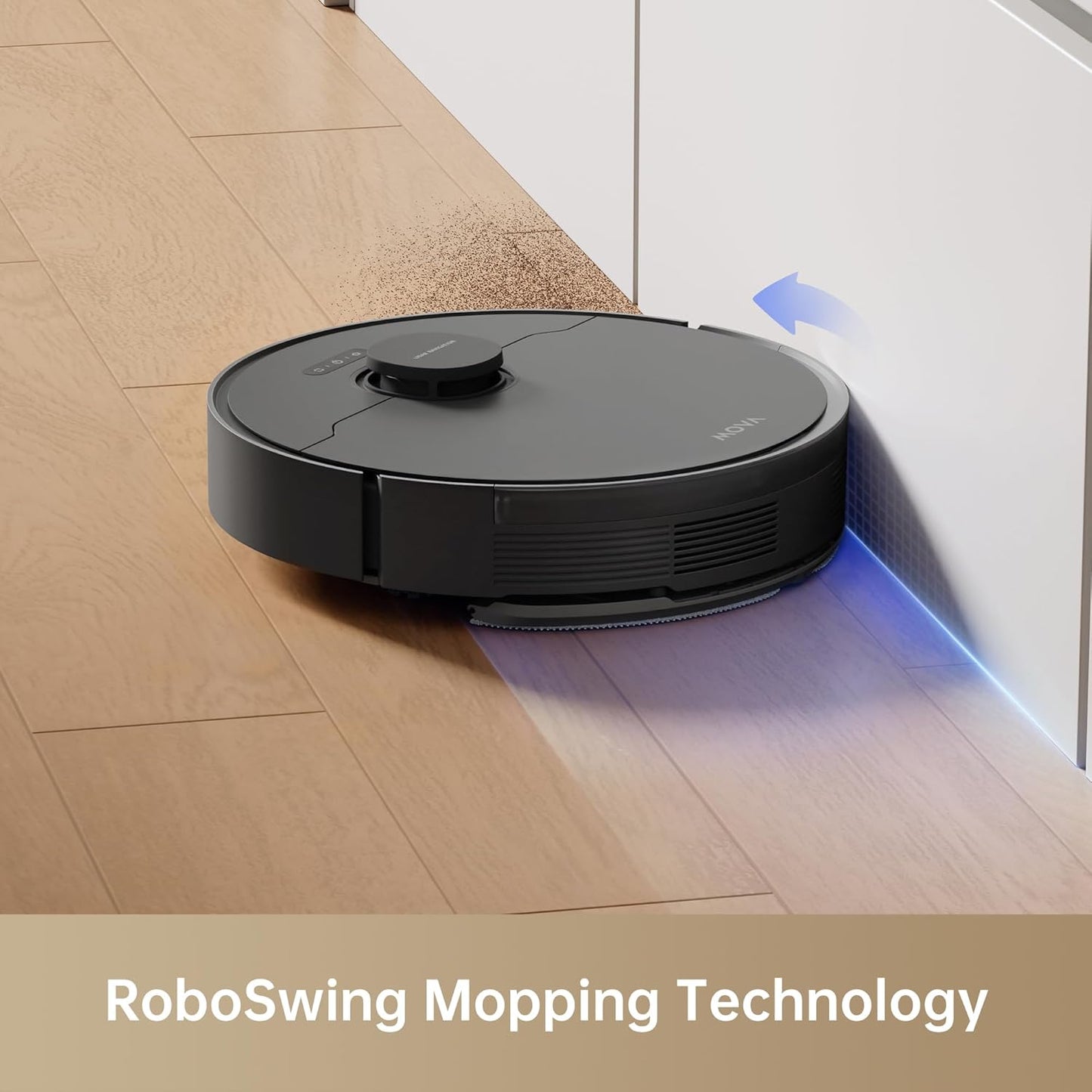 MOVA S10 Robot Vacuum Cleaner with 7000Pa Suction, 260 Mins Run Time, Liftable Brush, Self-Charging