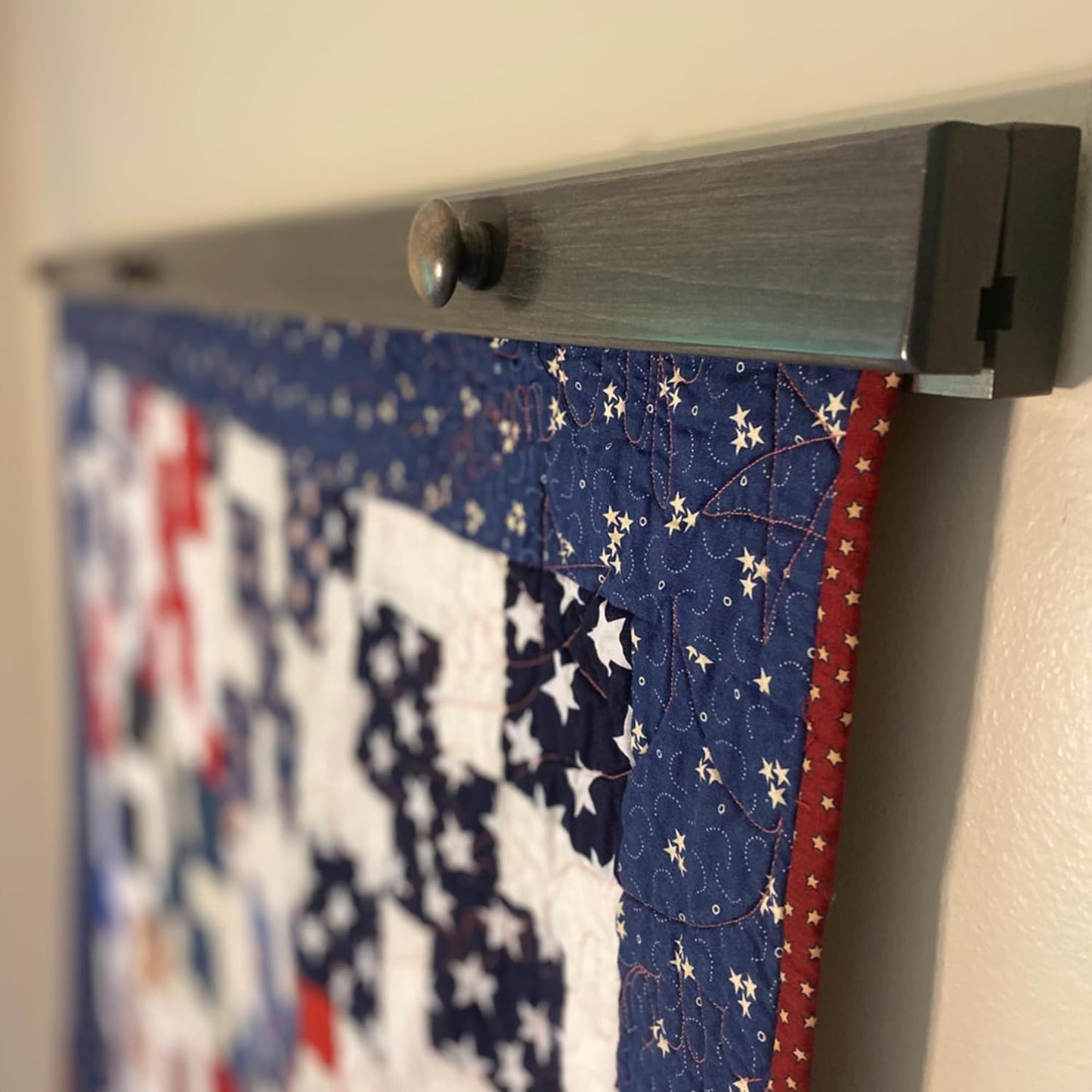 RRD Amish Made Quilt Rack Wall Mount - Rustic Tapestry Hangers for Rugs, Tapestries & Quilts