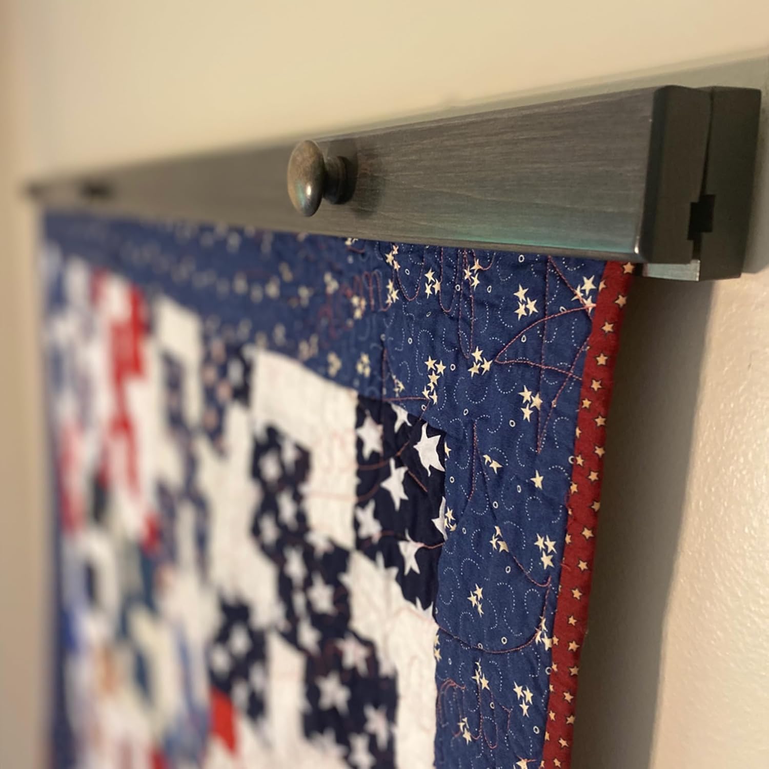 RRD Amish Made Quilt Rack Wall Mount - Rustic Tapestry Hangers for Rugs, Tapestries & Quilts