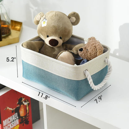 Organization and Storage Basket for Organizing - 12X8X5.2 inch 6 Pack Fabric Cube Storage Bin
