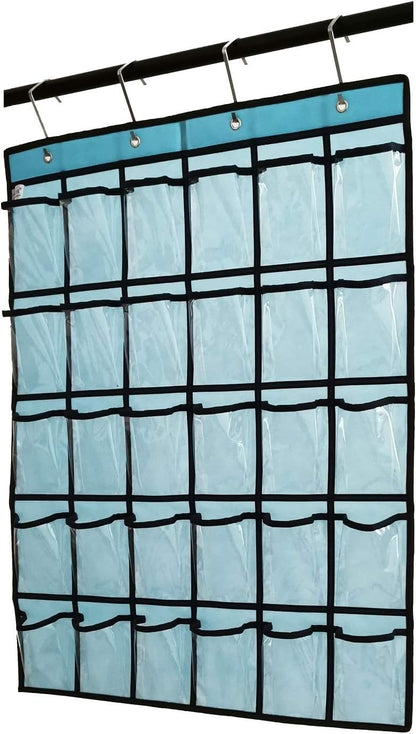 Classroom Pocket Chart for Phone Calculator Holder Over The Door Hanging Closet Jewelry Organizer