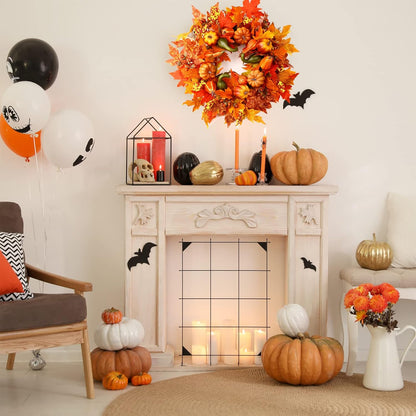 24 Inch Fall Wreaths for Front Door, Fall Decorations for Home,Fall Wreath,Autumn Wreath with
