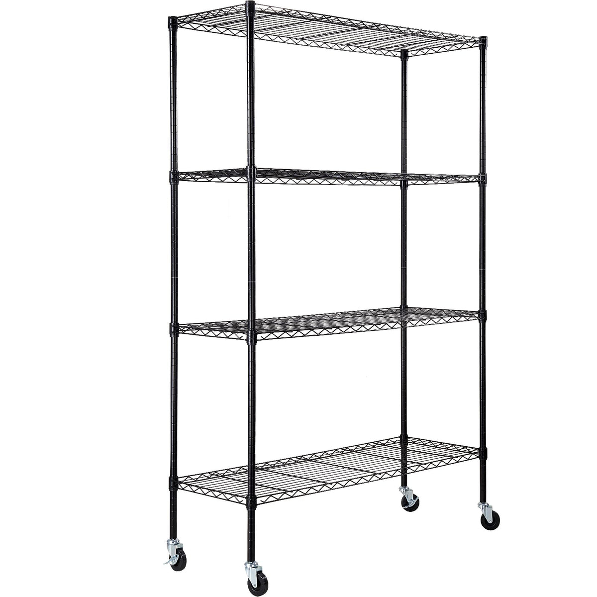 VEVOR Storage Shelving Unit, 4-Tier Adjustable Storage Shelves, 48" L x 18" W x 74" H Garage
