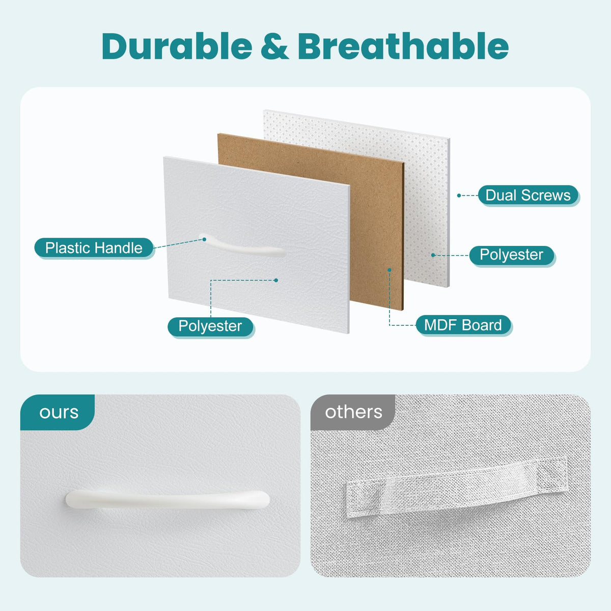 OLIXIS 6 Drawers Storage Organizers Units, Closet Organizers and Storage for Clothes, Fabric