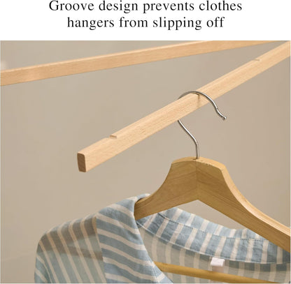 LEQ Drying Rack Portable,Foldable Drying Rack Clothing with 12 Wood Drying Arms, Standing Laundry