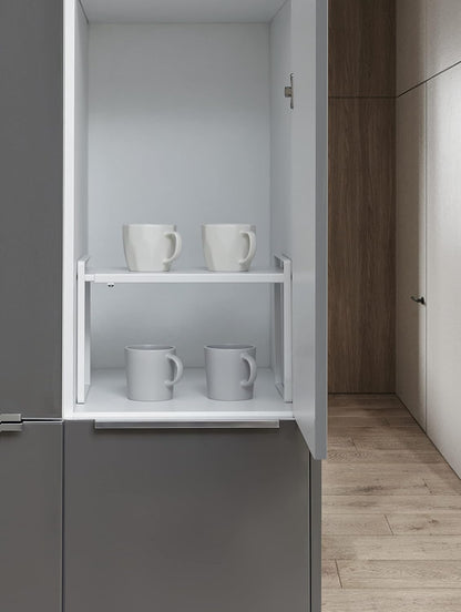 Nxconsu Expandable Cabinet Shelf Organizer Riser for Kitchen Pantry Cupboard Under Sink Countertop