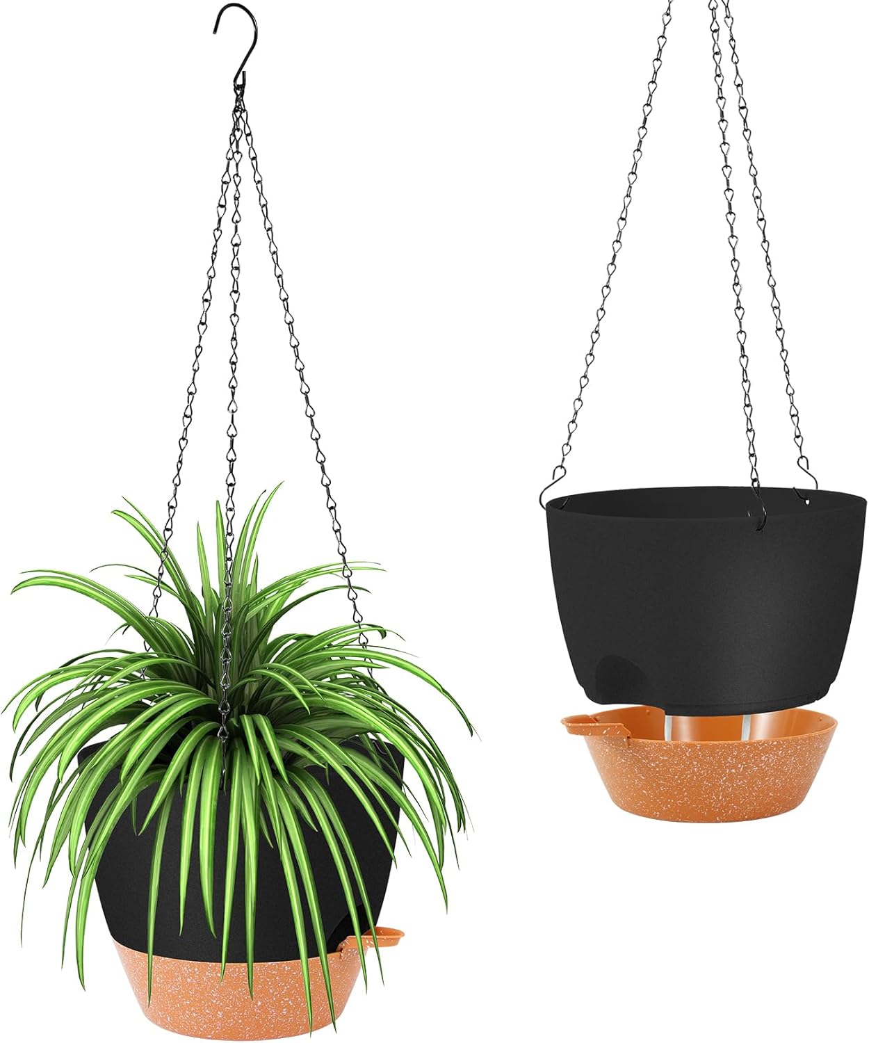 GARDIFE Hanging Planter, 10 inch Hanging planters for Indoor. Outdoor Plants, Self Watering Plant